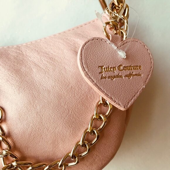 Juicy Couture Exclusive Rolling On Hobo Pink Diamond Shoulder Bag NWT - Picture 11 of 14